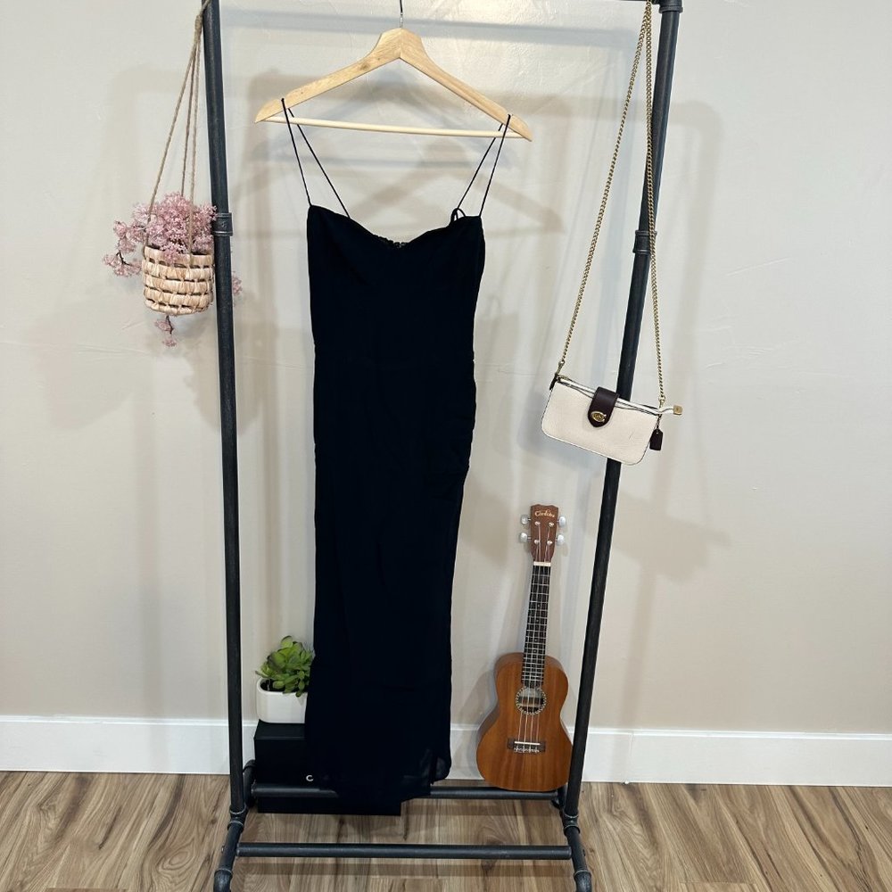 Reformation Juliette Dress in Black - Picture 7 of 9